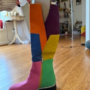 Cape Robbin Multicolor Over the Knee Boots